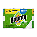 Bounty 2-Ply Paper Towels Select-A-Size Double Rolls, 6 Rolls Total/82 Sheets Per Roll, White 1 thumbnail image