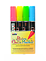 Marvy® Uchida Bistro Chalk Markers, 4 Markers Per Set, Pack Of 2 Sets, Broad Point, Fluorescent, 8 Markers