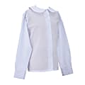 Royal Park Ladies Uniform, Long-Sleeve Peter Pan Collar Dress Shirt, X-Small, White