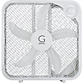 Genesis 3-Speed Box Fan With Max Cooling Technology, 20", White 1 thumbnail image