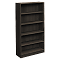 basyx by HON® BL Series Laminate 5-Shelf Bookcase, Espresso