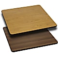 Flash Furniture Square Table Top With Reversible Laminate Top, 42", Natural/Walnut 1 thumbnail image