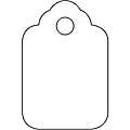 Partners Brand Unstrung Merchandise Tags, 1 3/4" x 2 7/8", White, Case Of 1,000 1 thumbnail image