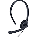 Verbatim Mono Headset with Microphone and In-Line Remote - Mono - Mini-phone (3.5mm) - Wired - 32 Ohm - 20 Hz - 20 kHz - Over-the-head - Monaural - Circumaural - 5.25 ft Cable - Omni-directional Microphone