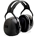Peltor X-Series Over-The-Head X5 Earmuffs - Lightweight, Comfortable, Cushioned, Adjustable Headband, Durable - Noise, Noise Reduction Rating Protection - Steel, Steel - Black - 1 / Each
