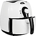 Brentwood AF-350W 3.7Qt Electric Air Fryer with Timer & Temp. Control, White - 3.70 quart Oil - White