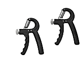 Mind Reader Hand Grip Strengtheners, 6"H x 3-3/4"W x 1"D, Black, Pack Of 2 Grip Strengtheners 1 thumbnail image