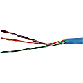 Vericom CAT-5E/UTP Solid Riser CMR Cable, 1,000’, Blue, MBW5U-00932