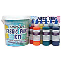 Handy Art® Fabric Paint, Assorted Colors, 4 Oz, Pack Of 9