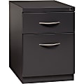 Lorell® Premium 20"D Vertical 2-Drawer Mobile Pedestal File Cabinet, Charcoal