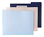 Office Depot® Brand Poly File Folders, Letter Size, Assorted Colors, Pack Of 3 Folders