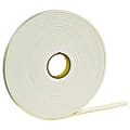 3M™ 4016 Double Sided Foam Tape, 0.5" x 36 Yd, Natural, Case Of 18