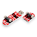 Action Sport Drives/Skateboarding Is Not A Crime "Torn" SkateDrive USB Flash Drive, 8GB