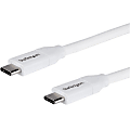 StarTech.com USB C To USB C Cable With 5A PD, 13', White
