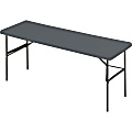 Iceberg IndestrucTable TOO™ 1200-Series Folding Table, 72"W x 24"D, Charcoal Gray 1 thumbnail image