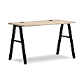 HON Mod 48"W Table Computer Desk, Desert Oak/Black 1 thumbnail image