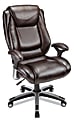 Realspace® Endsleigh Big And Tall Executive Bonded Leather Chair, Chrome/Espresso