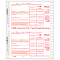ComplyRight 1099-DIV Tax Forms, Continuous Pin Feed, Copies A/B/C, 3-Part, 9" x 11", Pack Of 100 Forms 1 thumbnail image