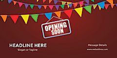 HB OPENING SOON BUNTING
