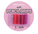 Office Depot® Brand Soft Gel Round Pencil Grips, Purple/Pink, Pack Of 5 1 thumbnail image
