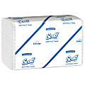 Scott Fold Paper Towels - 1 Ply - 7.80" x 12.40" - White - Chlorine-free - 175 Sheets Per Pack - 25 / Carton
