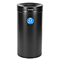 Alpine Industries Stainless Steel Recycling Can, 27 Gallon, Black 1 thumbnail image
