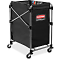 Rubbermaid® Collapsible X-Cart, 4-Bushel, 24"H x 20 5/16"W x 24 1/8"D, Black 1 thumbnail image