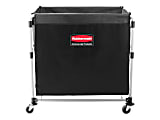 Rubbermaid® Collapsible X-Cart, 8-Bushel, 34 5/8"H x 24 1/8"W x 35 3/4"D, Black 1 thumbnail image