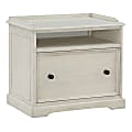 Office Star™ Country Meadows 27"W x 18"D 1-Drawer Lateral File Cabinet, Antique White