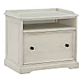 Office Star™ Country Meadows 27"W x 18"D 1-Drawer Lateral File Cabinet, Antique White 1 thumbnail image