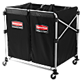 Rubbermaid® Collapsible X-Cart, 4 Bushel, 34 5/8"H x 24 1/8"W x 35 3/4"D, Black