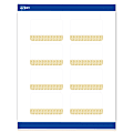 Avery® Printable Labels With Sure Feed® Technology, S00-EWV, Rectangle, 2" x 3", Matte White With Preprinted Gold Lace Trim Pattern, Pack Of 80 1 thumbnail image