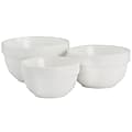 Martha Stewart Everyday 3-Piece Bowl Set, White 1 thumbnail image