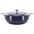 Oster Cartagena Aluminum Nonstick Caldero With Lid, 9.3 Qt, Dark Blue 1 thumbnail image