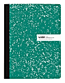 Office Depot® Brand Composition Notebook, 9-3/4" x 7-1/2", Wide Ruled, 100 Sheets, Green