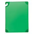 San Jamar Saf-T-Grip® Cutting Board, 1/2"H x 15"W x 20"D, Green