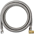 Certified Appliance Accessories Braided Stainless Steel Dishwasher Connector with MIP Elbow - 60" - Silver, Stainless Steel, Gold - DW60SSBL 1 thumbnail image
