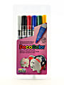 Marvy Uchida DecoColor? Paint Markers, Set Of 6 Markers, Fine Tips, Assorted Primary Colors