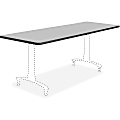 Safco Rumba Training Table Tabletop - Gray Rectangle Top - 60" Table Top Length x 24" Table Top Width