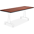 Safco Cherry Rumba Training Table Tabletop - Cherry Rectangle Top - 72" Table Top Length x 24" Table Top Width