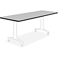 Safco Rumba Training Table Tabletop - Gray Rectangle Top - 72" Table Top Length x 24" Table Top Width