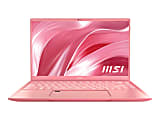 MSI Prestige 14 EVO A11M-287 Rugged Gaming Laptop, 14" Screen, Intel® Core™ i5, 16GB Memory, 512GB Solid State Drive, Rose Pink, Windows® 10 Home