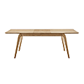 Eurostyle Lawrence Extendable Dining Table, 30”H x 82-1/2”W x 35-1/2”D, Oak