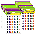 Teacher Created Resources® Mini Stickers, Colorful Paw Prints, 528 Stickers Per Pack, Set Of 12 Packs
