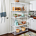 Honey Can Do 5-Tier Heavy-Duty Adjustable Shelving Unit, 72”H x 18”W x 42”D, White 1 thumbnail image