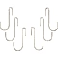 Range Kleen C48 Pot Rack Hooks - Chrome - Pack of 6 - for Utensil - Chrome - 6 / Pack