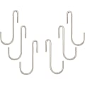 Range Kleen C48 Pot Rack Hooks - Chrome - Pack of 6 - for Utensil - Chrome - 6 / Pack 1 thumbnail image
