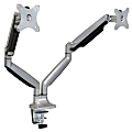 Mount-It! MI-1772S Dual Monitor Desk Mount For 24 - 32" Monitors, 23"H x 16"W x 5"D, Silver