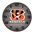 Imperial NFL Weathered Wall Clock, 16”, Cincinnati Bengals