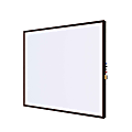 Ghent Impression Non-Magnetic Dry-Erase Whiteboard, Porcelain, 47-3/4” x 95-3/4”, White, Cherry Wood Frame 1 thumbnail image